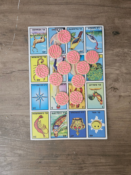 QTY.50 Loteria Game Chips,Pan Dulce Concha
